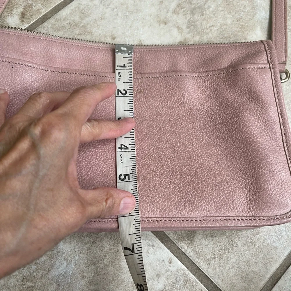 COLE‎ HAAN Shoulder bag Leather PNK CHO11158 pink Smooth Top Zip Pockets